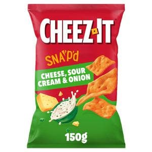 Cheez-It Cheese Sour Cream & Onion Thin & Crispy Baked Snacks 150g