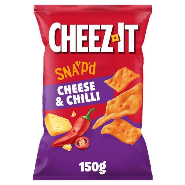 Cheez-It Cheese & Chilli Thin & Crispy Baked Snacks 150g - gallery image 1