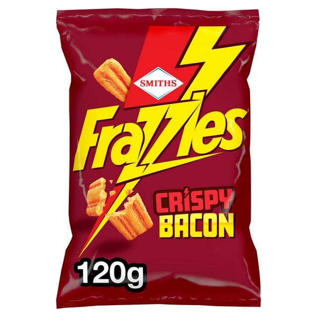 Smiths Frazzles Bacon Crisps Sharing Bag 120g - gallery image 1