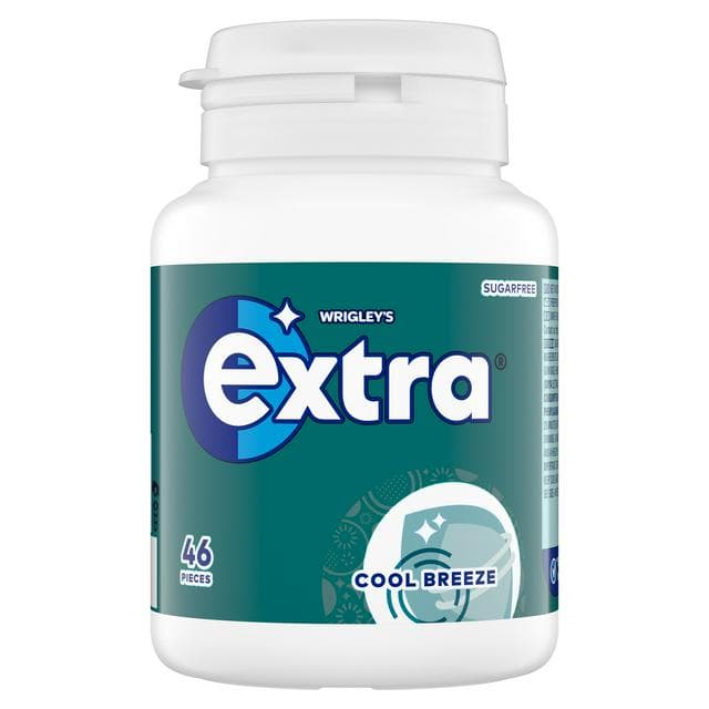 Extra Cool Breeze Sugarfree Chewing Gum Pieces Bottle x46 - gallery image 1