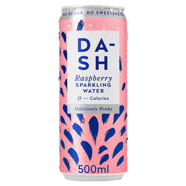 Dash Raspberry Sparkling Water 500ml - gallery image 1