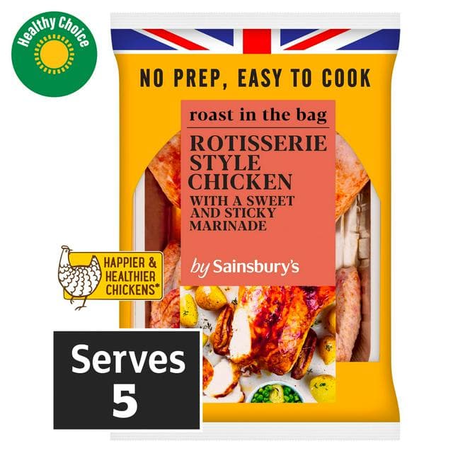 Sainsbury's 1.45kg Rotisserie Style Whole Chicken - gallery image 1
