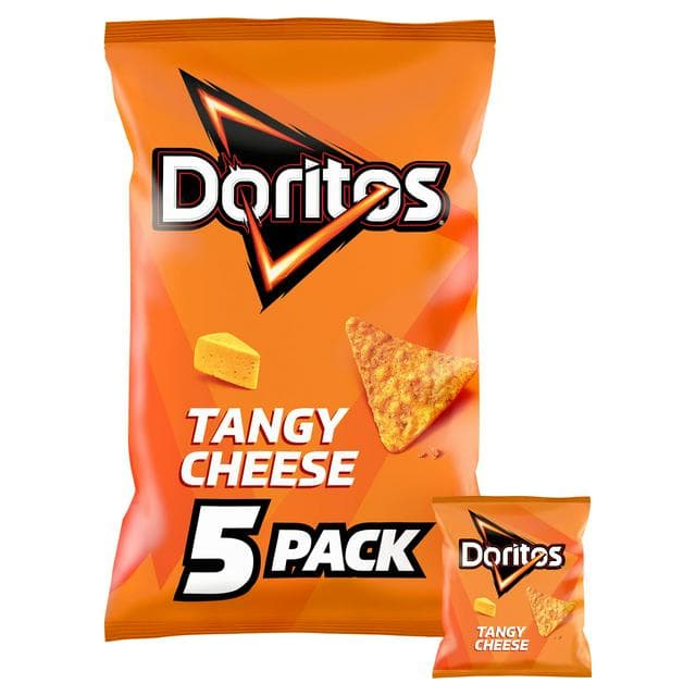 Doritos Tangy Cheese Tortilla Chips Multipack Crisps 5x30g - gallery image 1