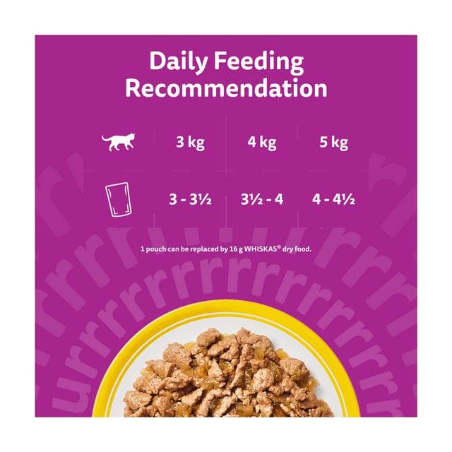 Whiskas 1+ Poultry Feast in Jelly Wet Cat Food 80 x 85g - gallery image 4