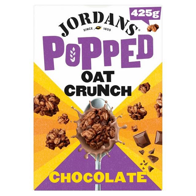 Jordans Popped Oat Crunch Chocolate Breakfast Cereal 425g - gallery image 1