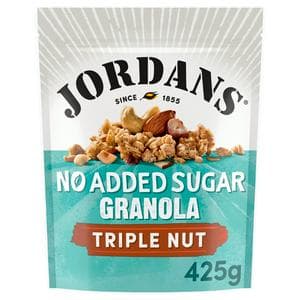 Jordans No Added Sugar Triple Nut Granola Breakfast Cereal 425g