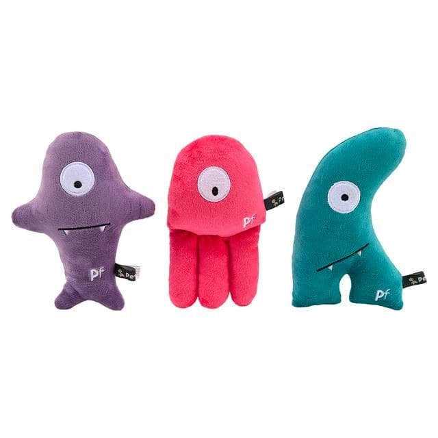 Petface Crinkle Feet Characters Mixed Plush Dog Toys - gallery image 1