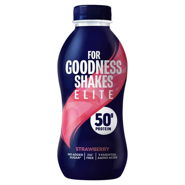 For Goodness Shakes High Protein Strawberry Flavour Shake 471ml - gallery image 1