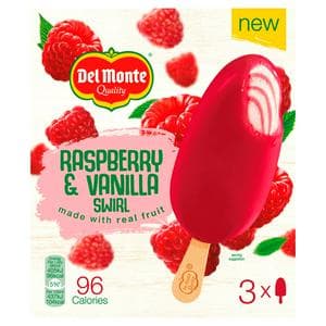 Del Monte Raspberry & Vanilla Swirl 3x90ml