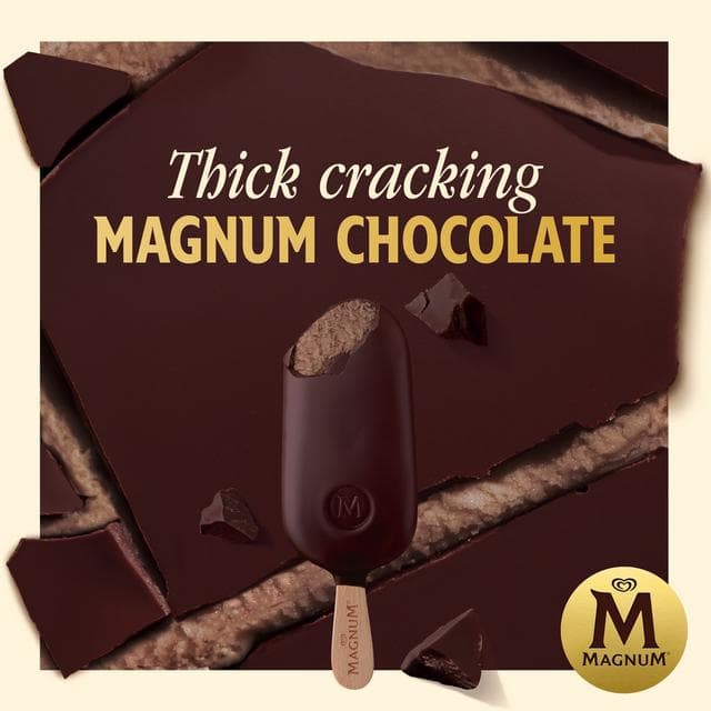 Magnum 3 x 100ml Intense Dark Chocolate Ice Cream Sticks - gallery image 5