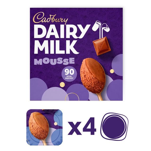 Cadbury Dairy Milk Mousse 4x45g - gallery image 2