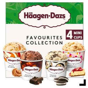 Haagen-Dazs Favourites Collection Ice Cream Minicups 4x95ml