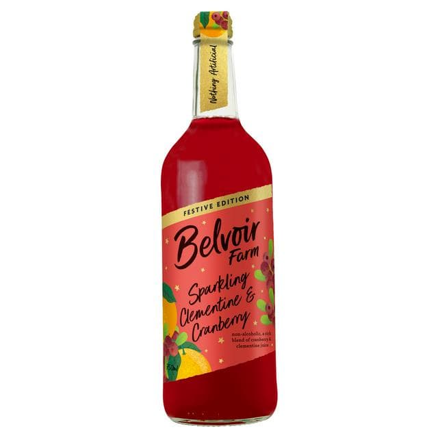 Belvoir Farm 750ml Sparkling Clementine & Cranberry Flavoured Drink Bottle - gallery image 1