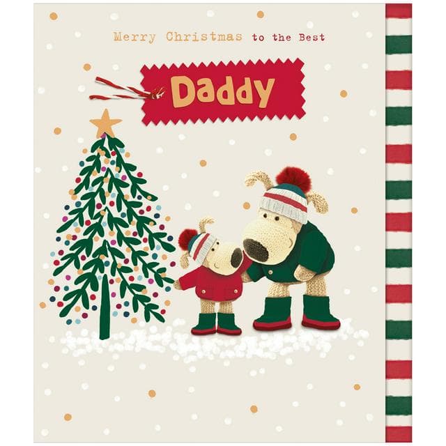 Carlton Boofle Merry Christmas Best Daddy Greeting Card - gallery image 1