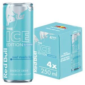 Red Bull Energy Drink Sugar Free Iced Vanilla Berry, Ice Edition 4 x 250ml
