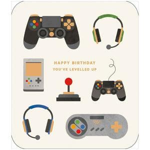 Sainsbury’s Gaming Icons Birthday Greeting Card Design
