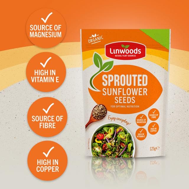 Linwoods Organic Sprouted Sunflower Seeds 125g - gallery image 4