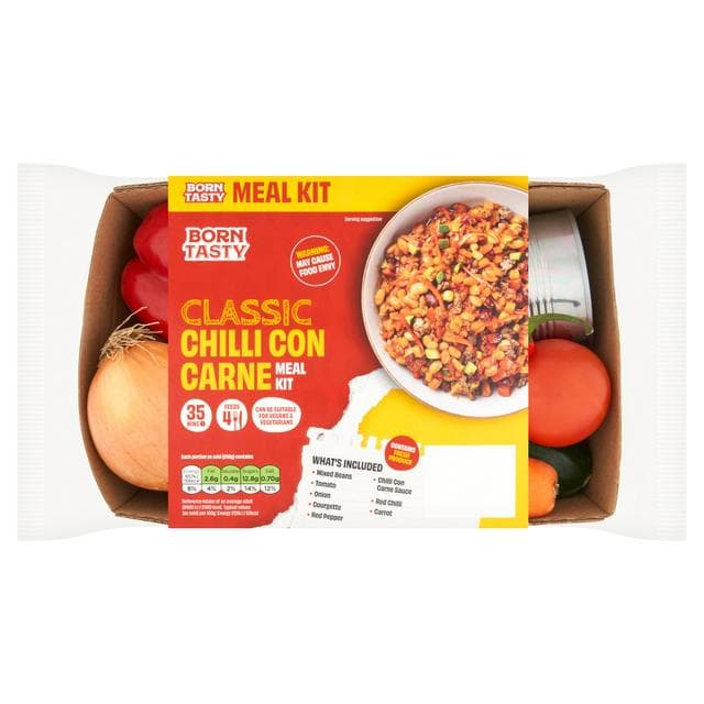 Born Tasty Classic Chilli Con Carne Meal Kit 1190g - gallery image 1