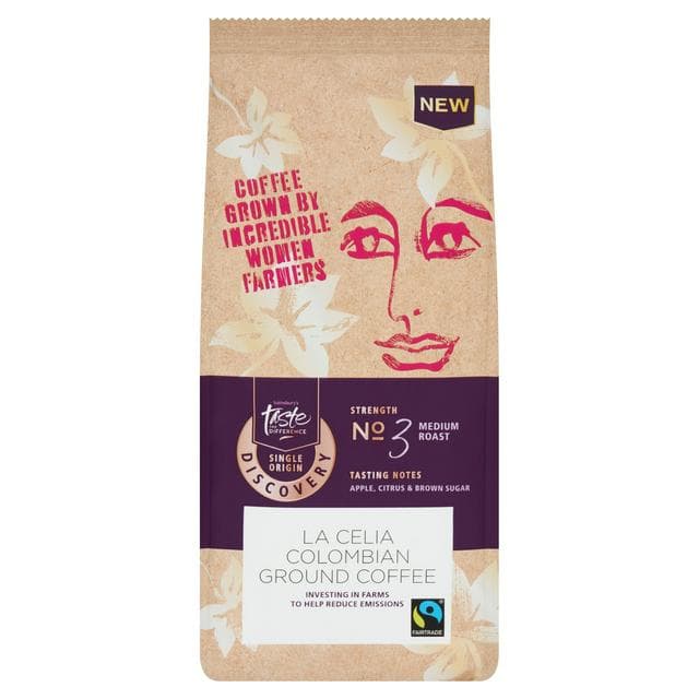 Sainsbury's La Celia Colombian Ground Coffee, Taste the Difference 227g - gallery image 1