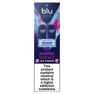 blu Bar Pod Blueberry Sour Razz Vape Pods 20mg/ml