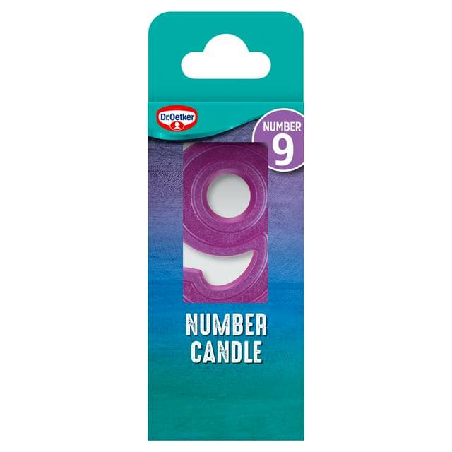 Dr. Oetker Number 9 Candle - gallery image 1