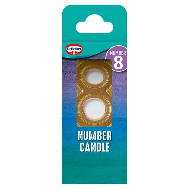 Dr. Oetker Number 8 Candle - gallery image 1