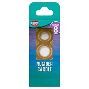 Dr. Oetker Number 8 Candle