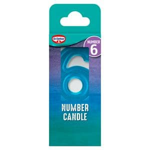 Dr. Oetker Number 6 Candle