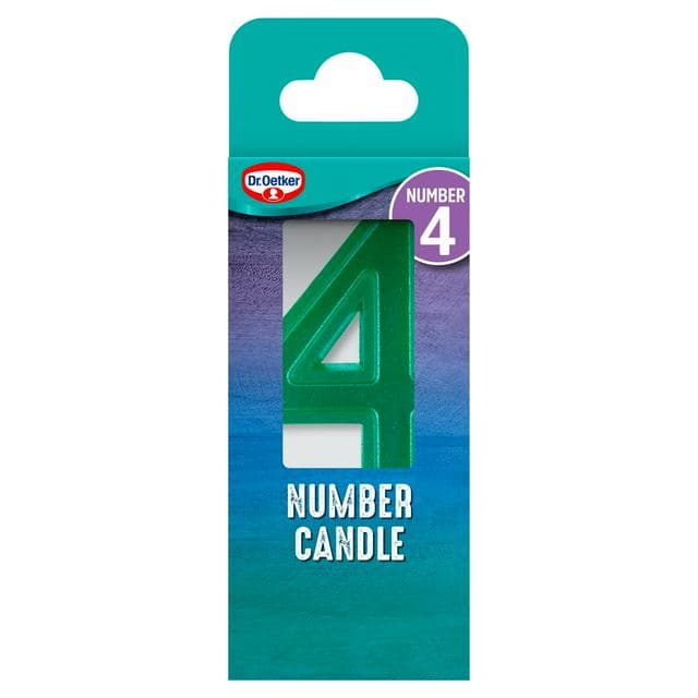 Dr. Oetker Number 4 Candle - gallery image 1