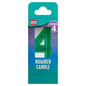 Dr. Oetker Number 4 Candle