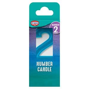 Dr. Oetker Number 2 Candle