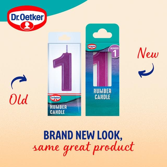 Dr. Oetker Number 1 Candle - gallery image 2