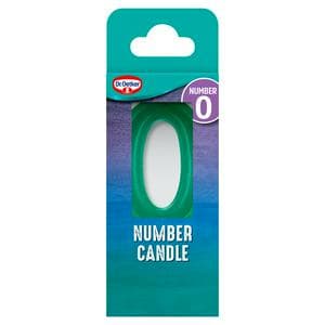 Dr. Oetker Number 0 Candle