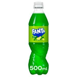 Fanta 500ml Zero Sugar Apple Soft Drink Bottle