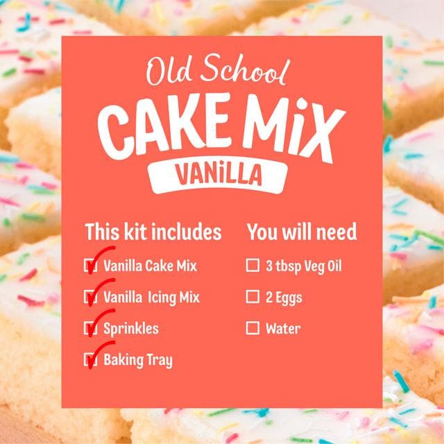 Dr. Oetker Old School Cake Mix Vanilla 436g - gallery image 2