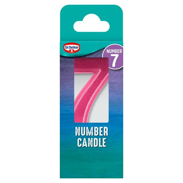 Dr. Oetker Number 7 Candle - gallery image 1