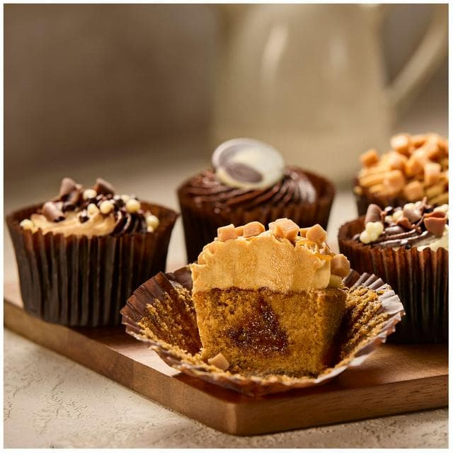 Sainsbury's Chocolate & Caramel Cupcake Selection, Taste the Difference (24 Pieces) - gallery image 2