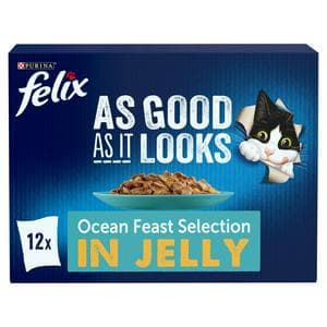 Felix As Good As it Looks Ocean Feasts Wet Cat Food 12 x 85g