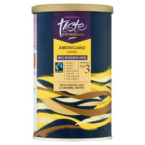 Sainsbury's Ft Americano Microground Coffee, Taste the Difference 100g