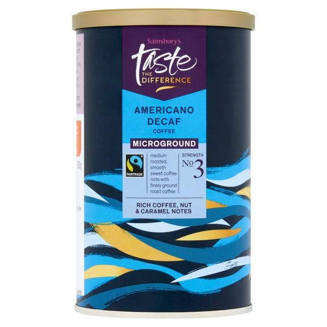 Sainsbury's Ft Decaf Americano Coffee, Taste the Difference 100g - gallery image 1
