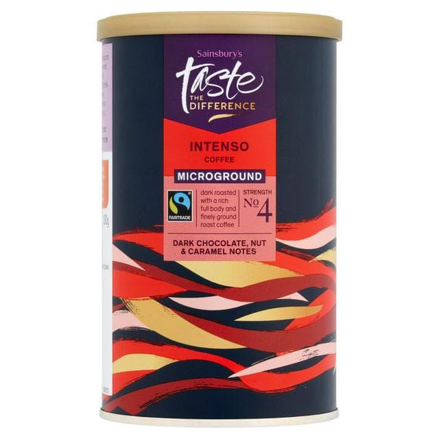 Sainsbury's Ft Intenso Microground Coffee, Taste the Difference 100g - gallery image 1