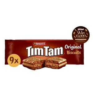Arnott's Tim Tam 9 x Original Chocolatey Biscuit Bars 163g