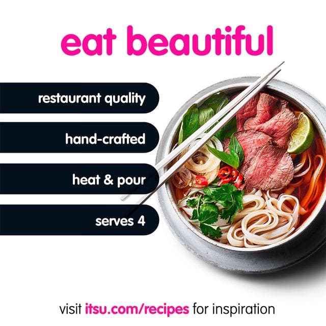 itsu 1L Beef Pho Broth for Noodles (Serves 4) - gallery image 2