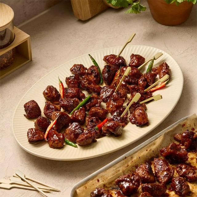 Sainsbury's 1kg BBQ Pork Belly Bites with a Sweet & Sticky BBQ Glaze, Taste the Difference - gallery image 1
