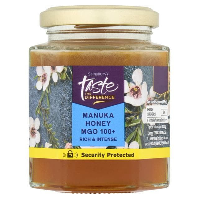 Sainsbury's MGO 100+ Manuka Honey, Taste the Difference 225g - gallery image 1