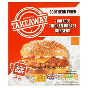 Sainsbury's Southern Fried Fillet Burgers 210g