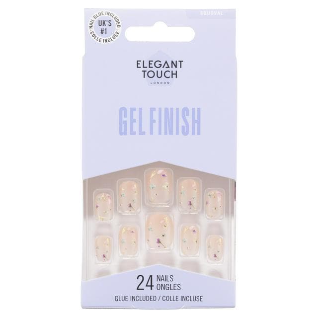 Elegant Touch Squoval Encased Gel Finish Nails x24 - gallery image 1