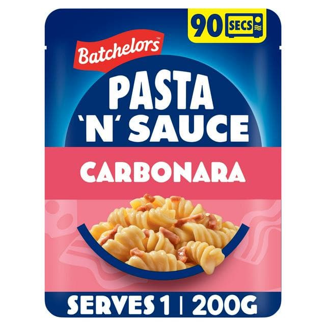 Batchelors Pasta n Sauce 200g Carbonara Microwave Ready Meal Pasta - gallery image 1