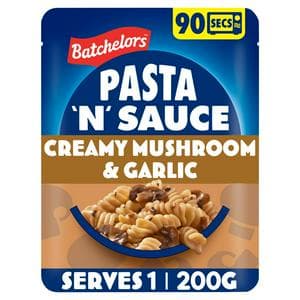Batchelors Pasta 'n' Sauce 200g Creamy Mushroom & Garlic Microwave Ready Meal Pasta