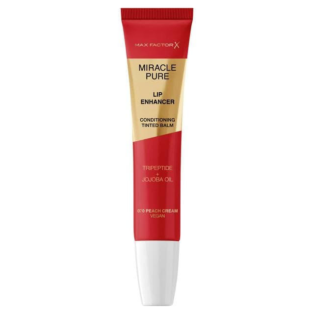 Max Factor Miracle Pure Lip Enhancer Hydrating Lip Balm 070 Peach Cream - gallery image 1